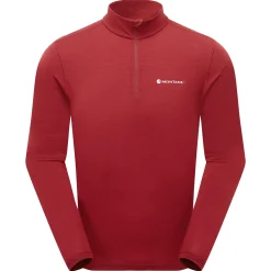 Montane Trekking|Ski Touring*Men's Malli Long Sleeve Zip Merino T-Shirt